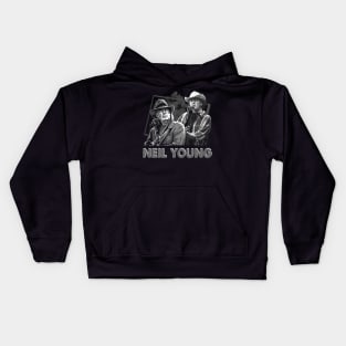 Classic Art Young Country Music Kids Hoodie